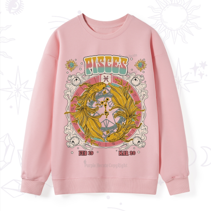 Purplehecate Pisces Cosmic Zodiac Sweatshirt