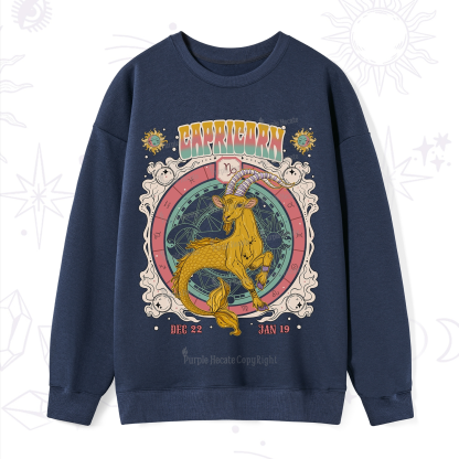 Purplehecate Capricorn Cosmic Zodiac Sweatshirt