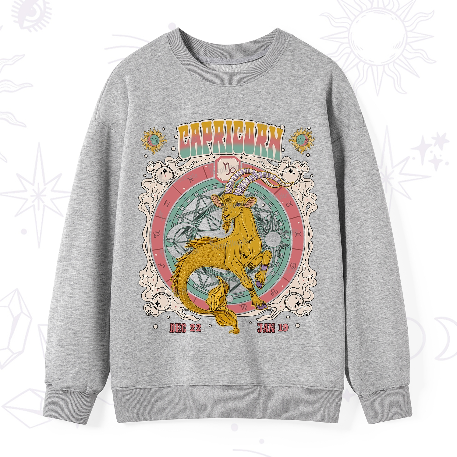 Purplehecate Capricorn Cosmic Zodiac Sweatshirt