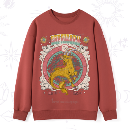 Purplehecate Capricorn Cosmic Zodiac Sweatshirt