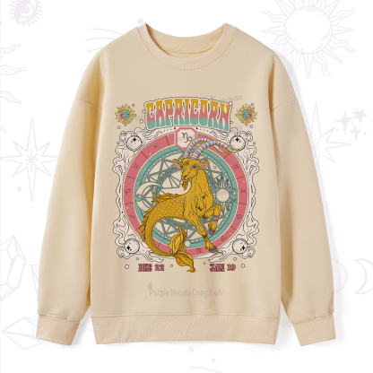 Purplehecate Capricorn Cosmic Zodiac Sweatshirt