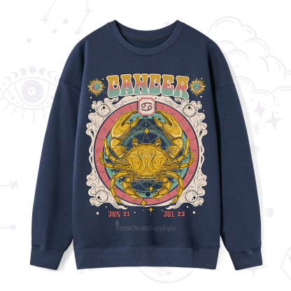Purplehecate Cancer Cosmic Zodiac Sweatshirt