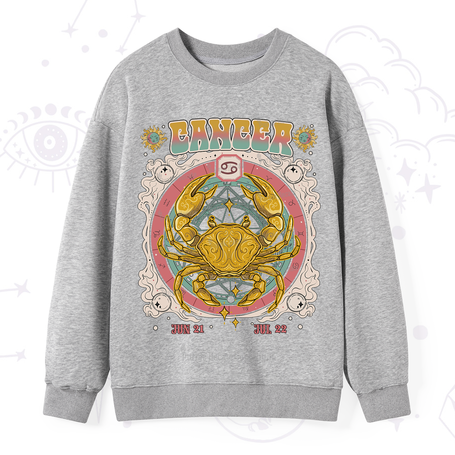Purplehecate Cancer Cosmic Zodiac Sweatshirt