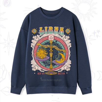 Purplehecate Libra Cosmic Zodiac Sweatshirt