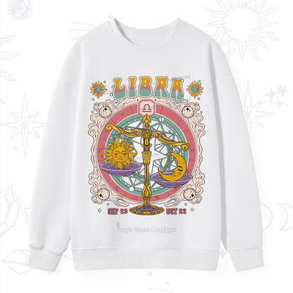 Purplehecate Libra Cosmic Zodiac Sweatshirt