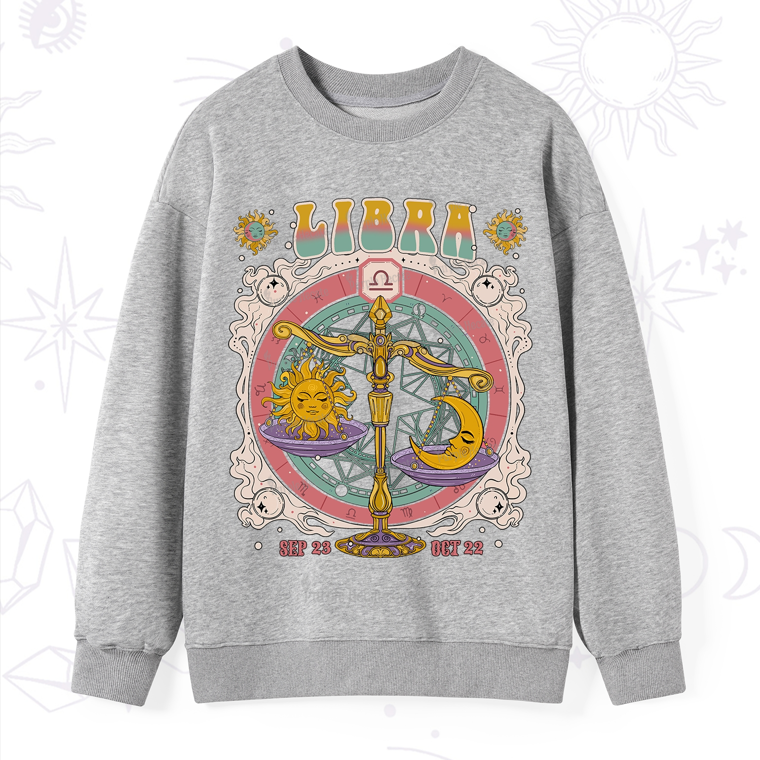 Purplehecate Libra Cosmic Zodiac Sweatshirt