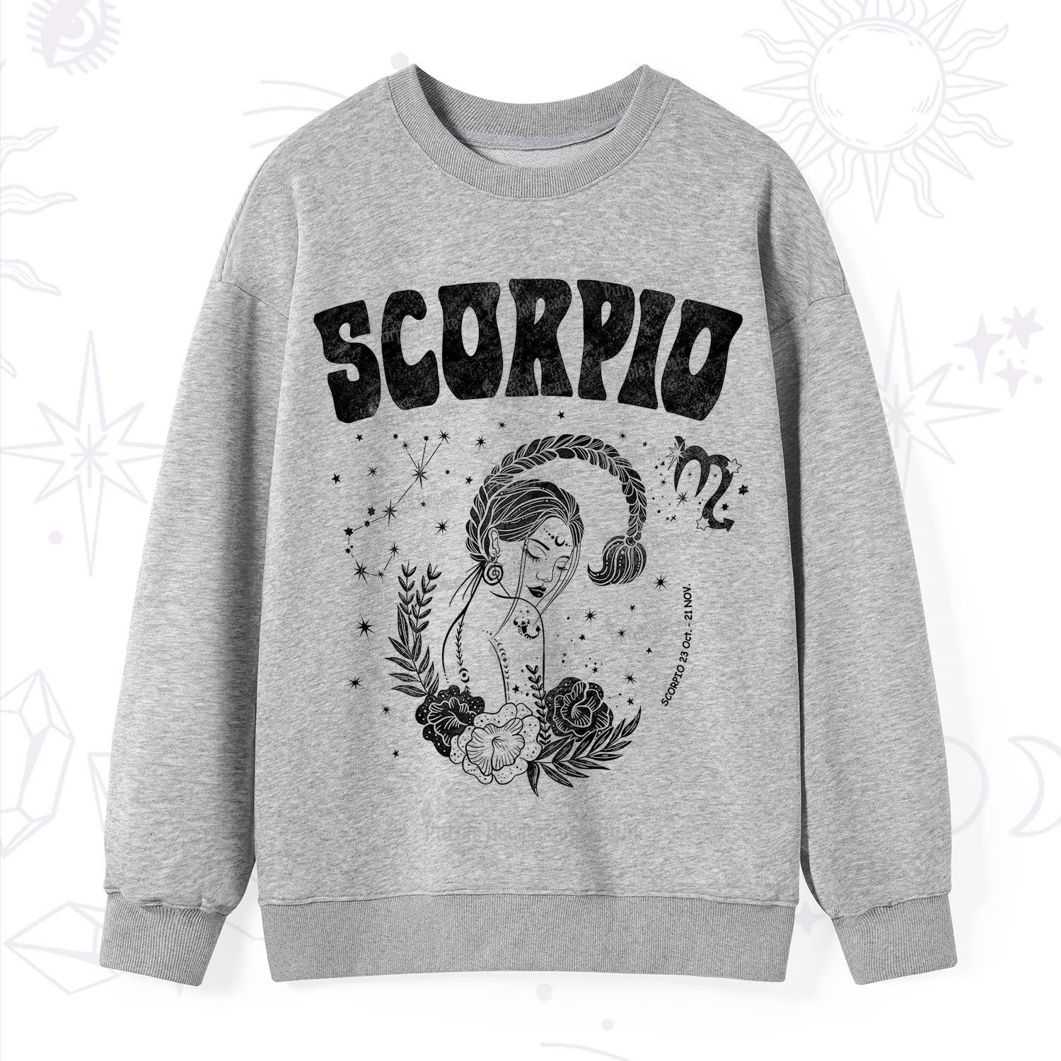 Purplehecate Scorpio Zodiac Glyphs  Sweatshirt