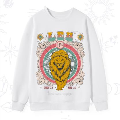 Purplehecate Leo Cosmic Zodiac Sweatshirt