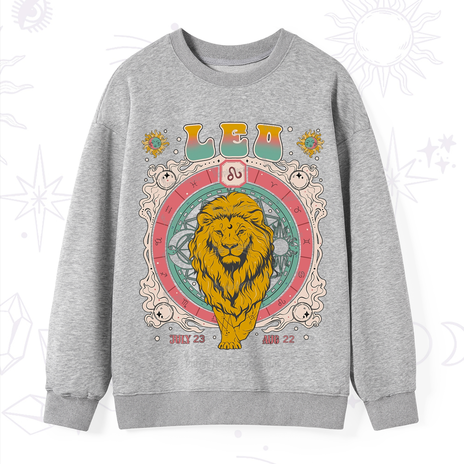 Purplehecate Leo Cosmic Zodiac Sweatshirt