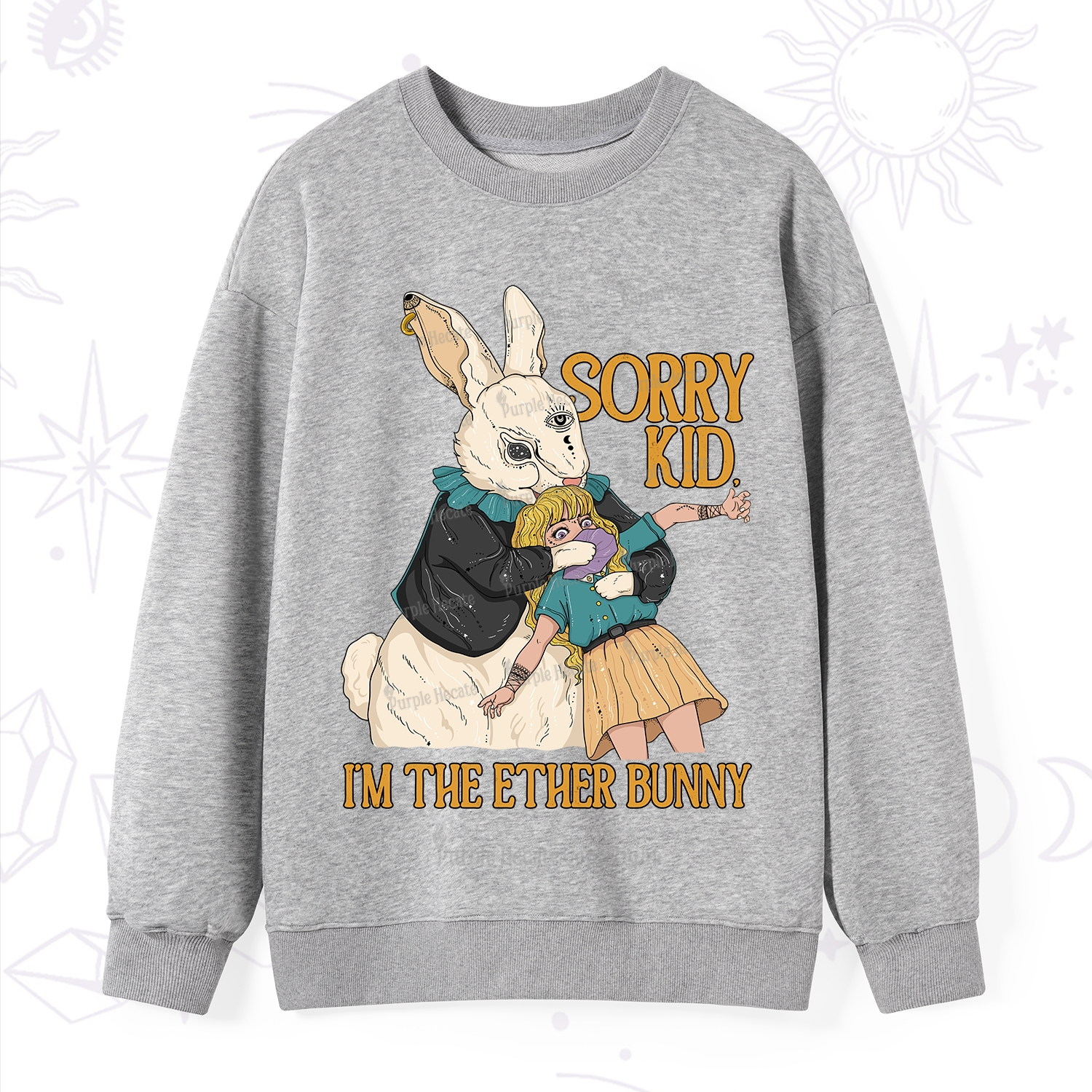 Purplehecate Sorry Kid I'm Easter Bunny Sweatshirt