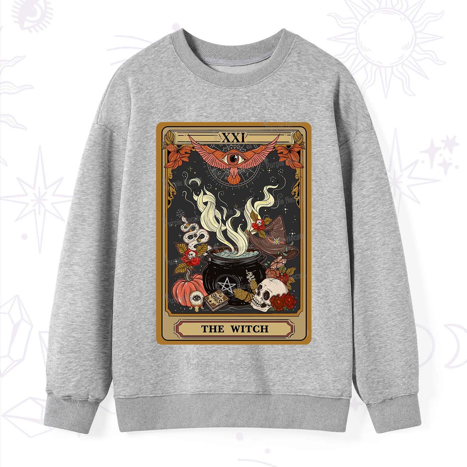 Purplehecate The Witch Magical Tarot Sweatshirt