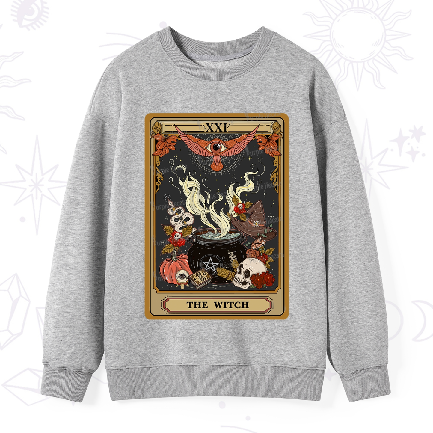 Purplehecate The Witch Magical Tarot Sweatshirt