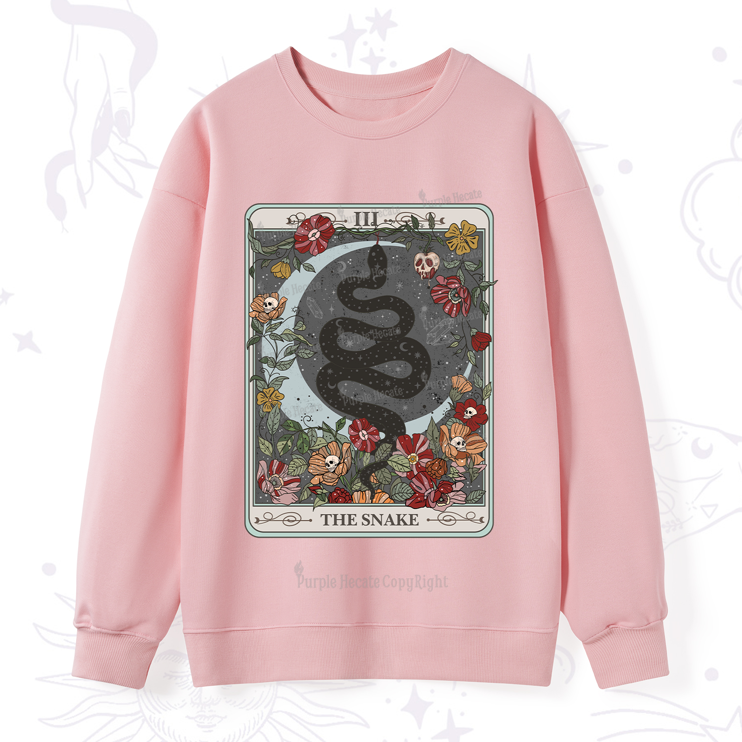 Purplehecate The Snake Tarot Sweatshirt