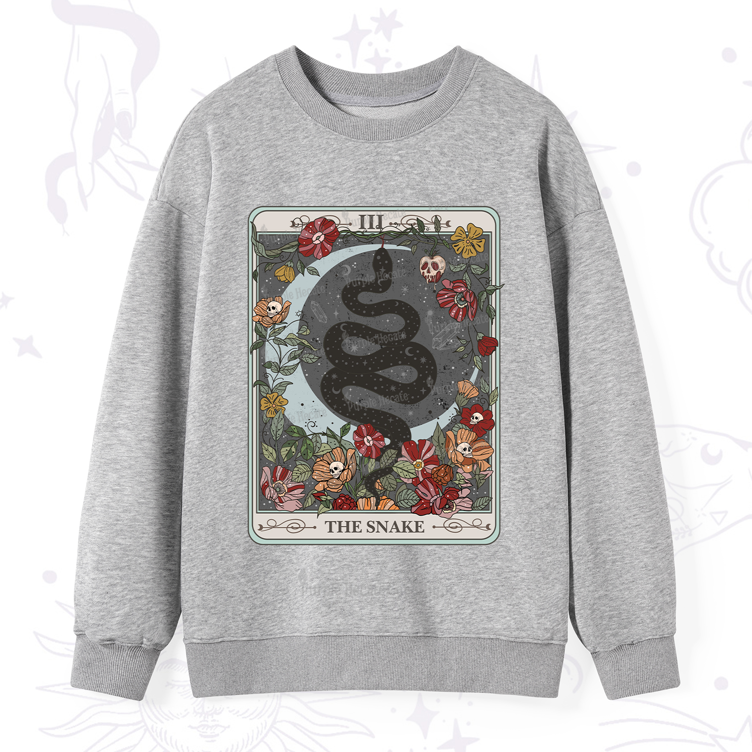 Purplehecate The Snake Tarot Sweatshirt