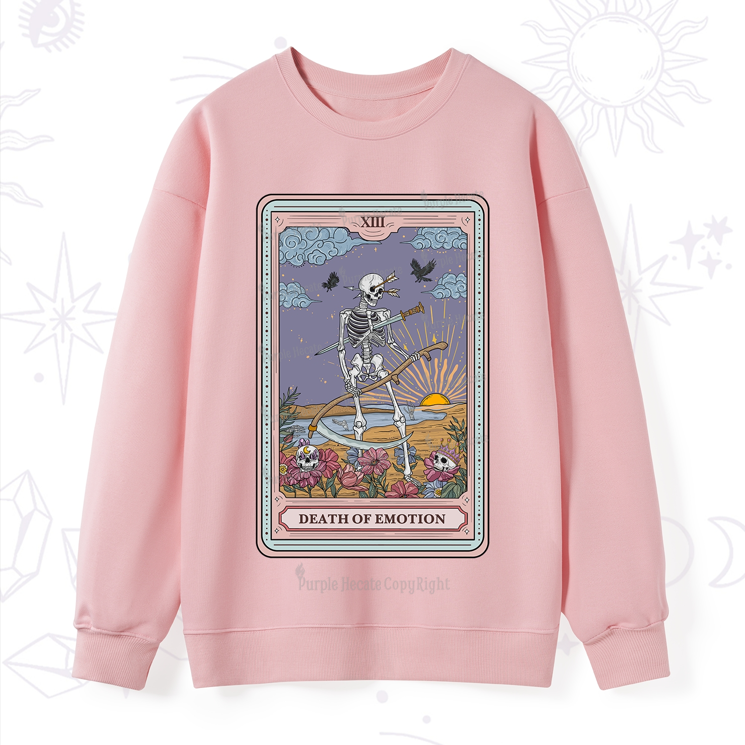 Purplehecate The Death Of Emotion Tarot Sweatshirt