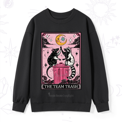 Purplehecate The Team Trash Opossum tarot Sweatshirt