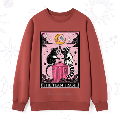 Purplehecate The Team Trash Opossum tarot Sweatshirt