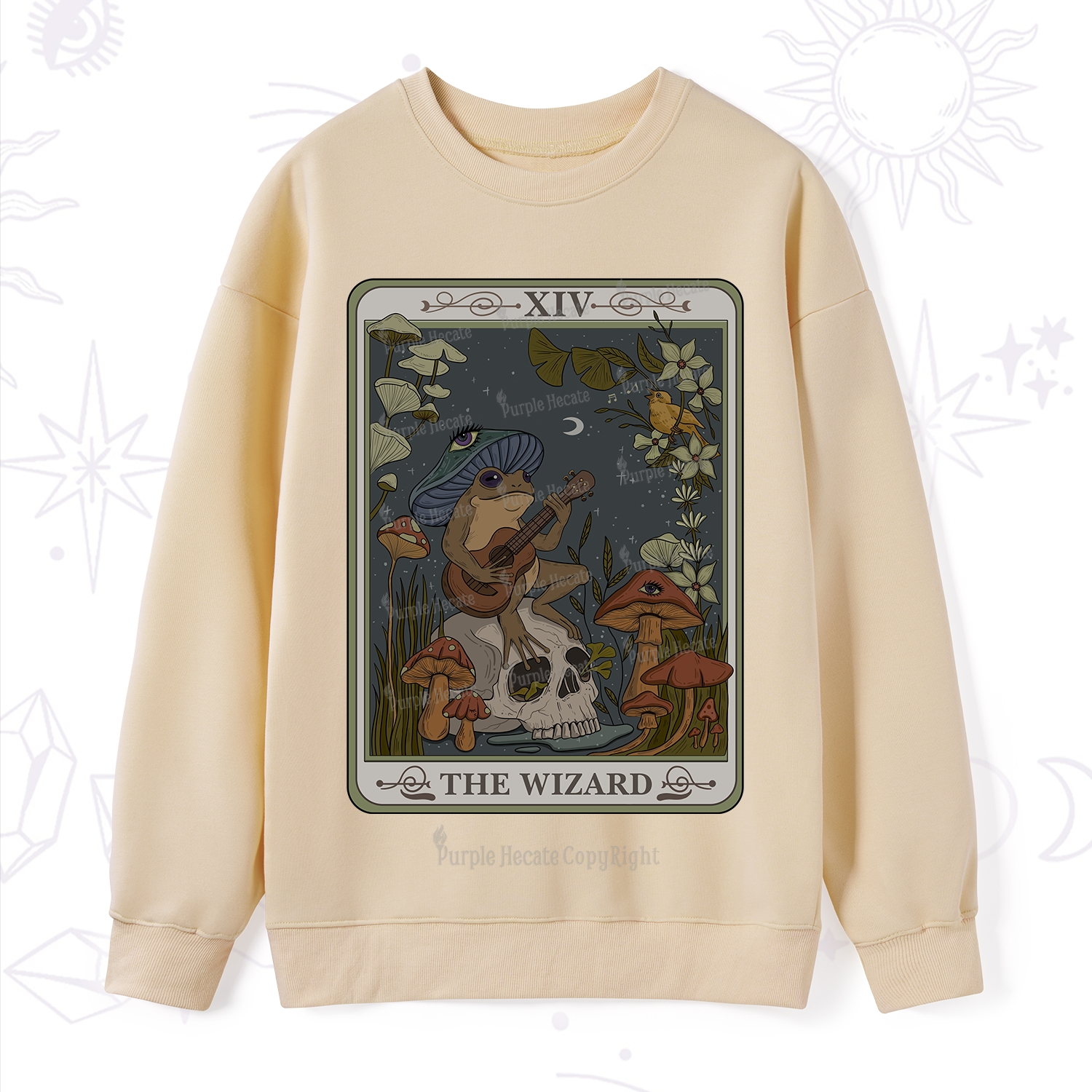 Purplehecate The Wizard Tarot Sweatshirt