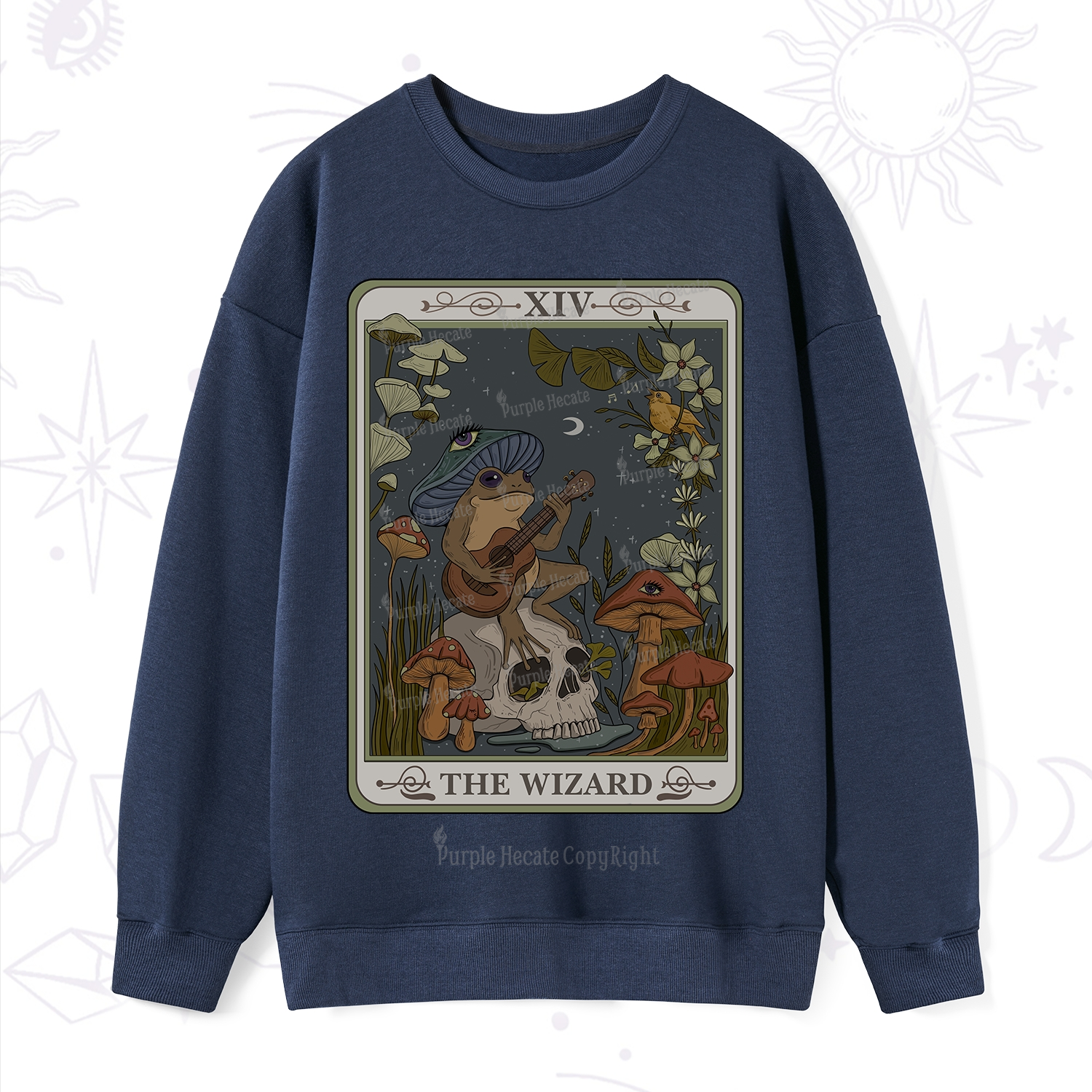 Purplehecate The Wizard Tarot Sweatshirt