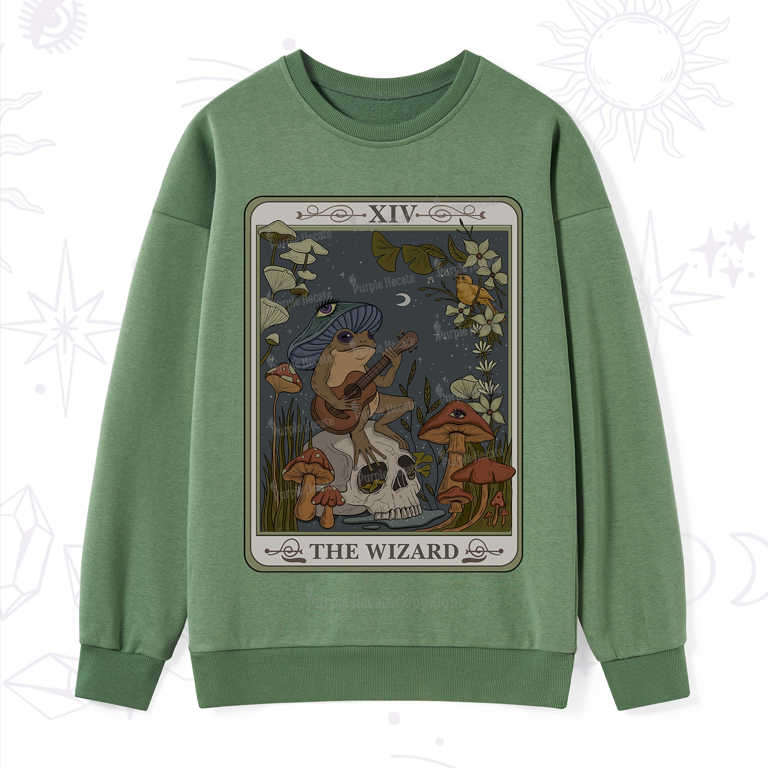 Purplehecate The Wizard Tarot Sweatshirt