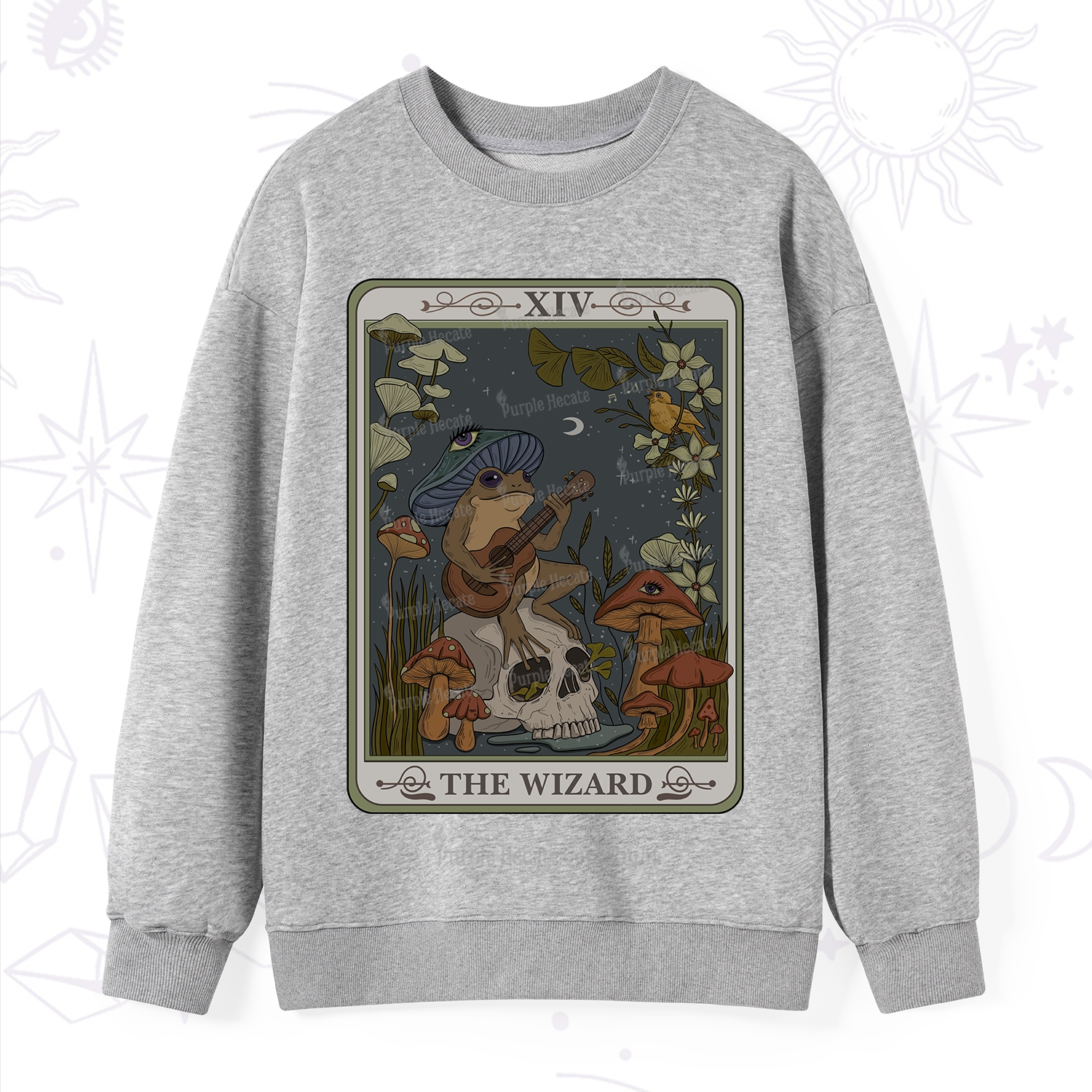 Purplehecate The Wizard Tarot Sweatshirt
