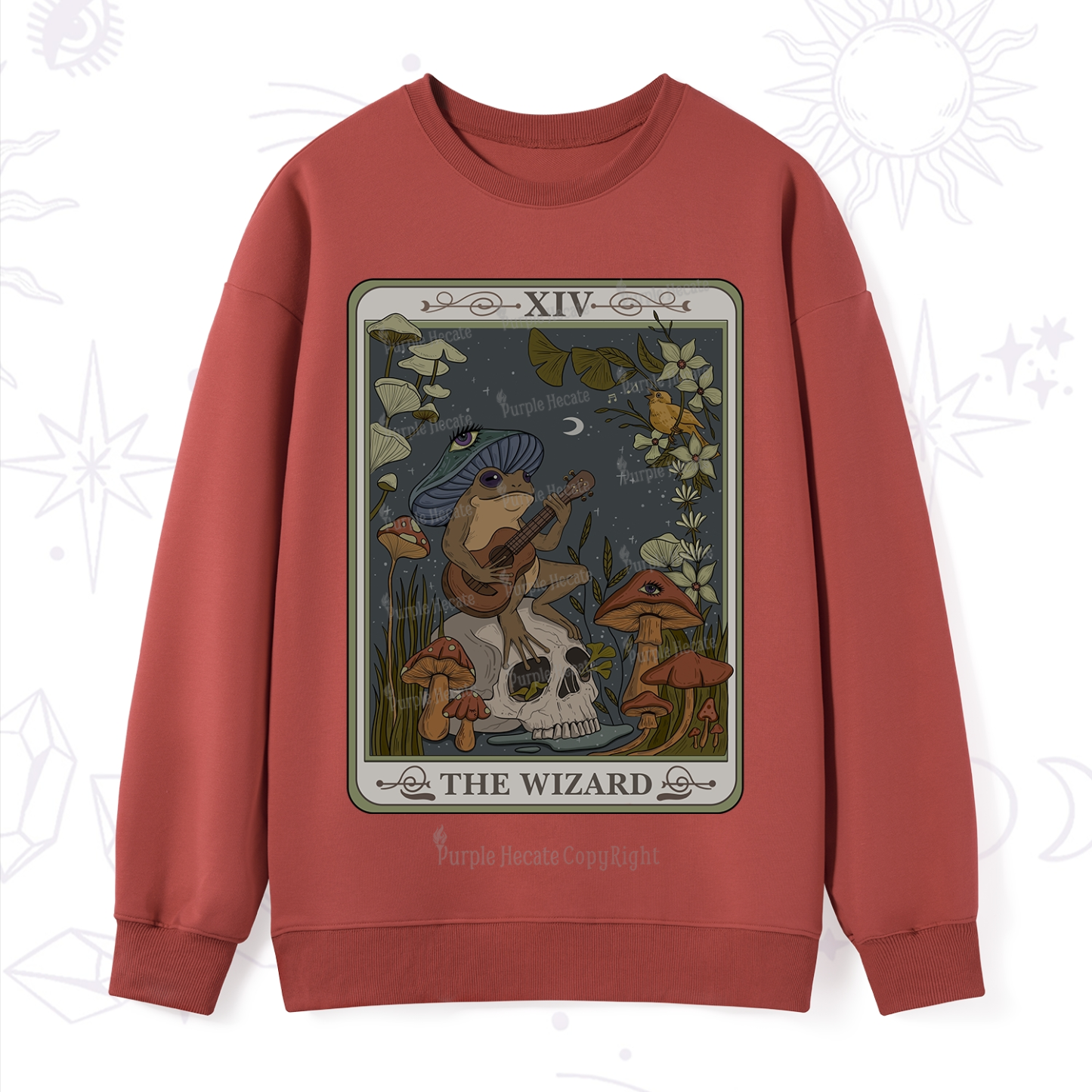 Purplehecate The Wizard Tarot Sweatshirt