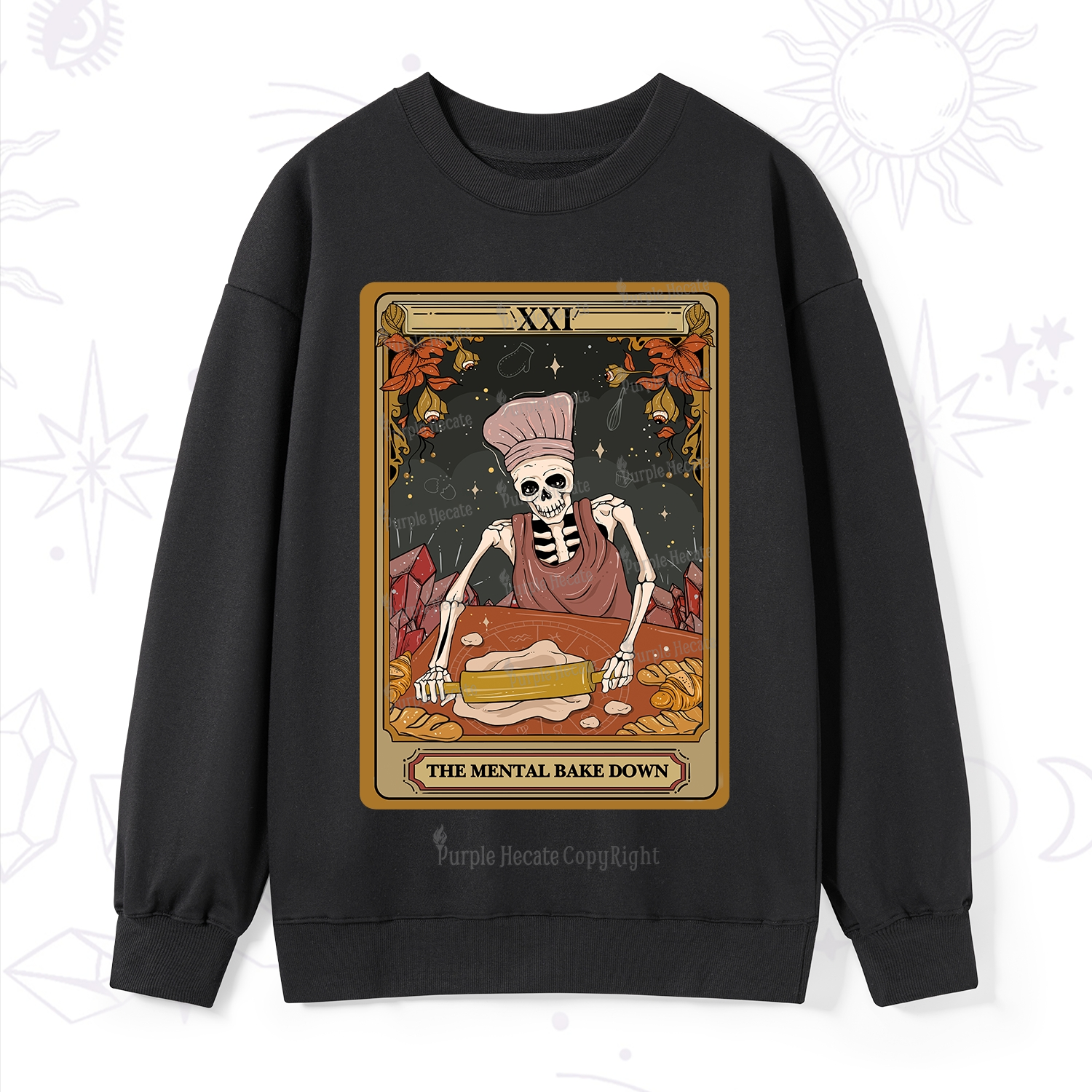 Purplehecate The Mental Bake Down Tarot Sweatshirt