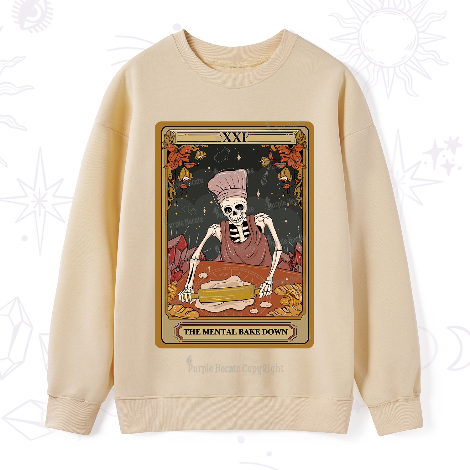 Purplehecate The Mental Bake Down Tarot Sweatshirt