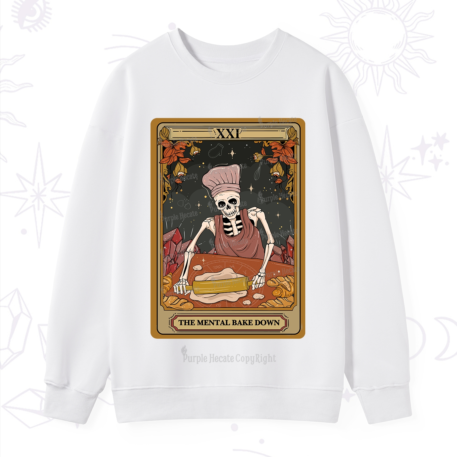 Purplehecate The Mental Bake Down Tarot Sweatshirt
