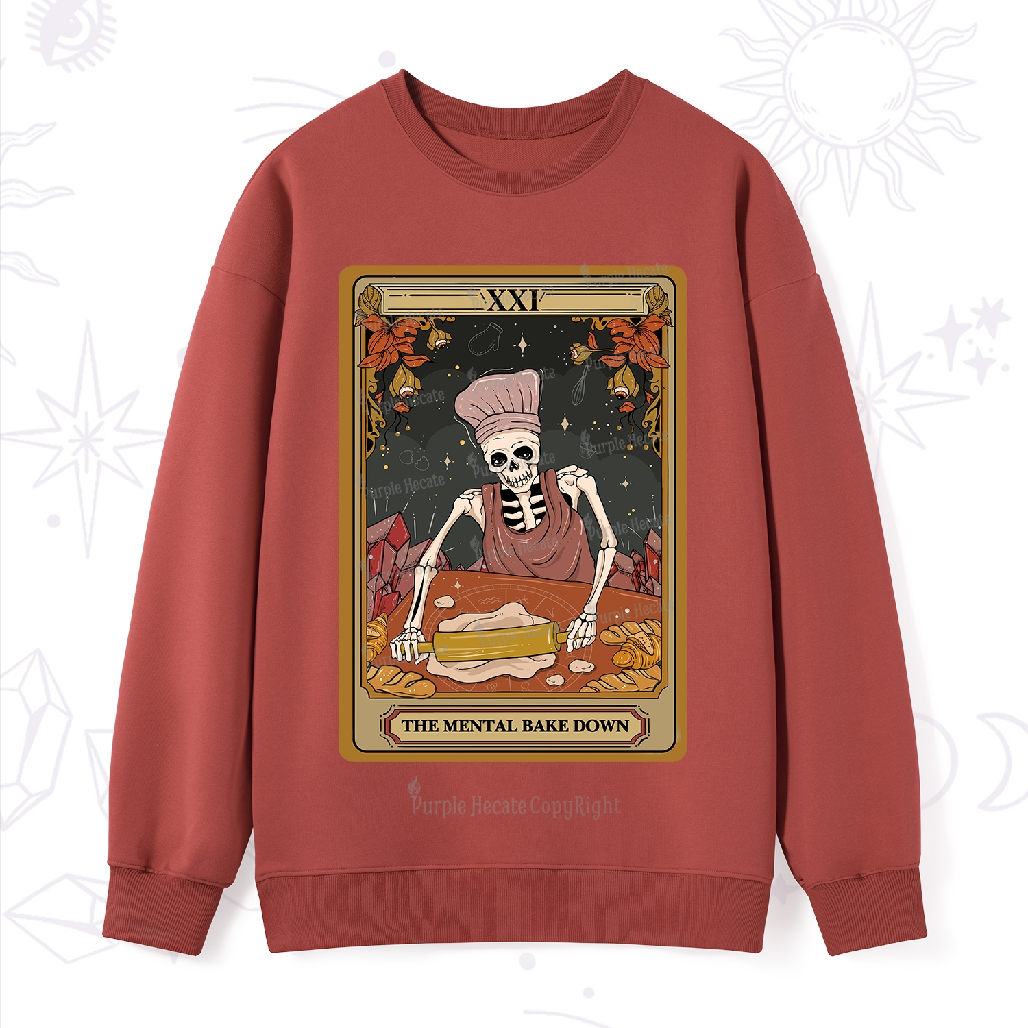 Purplehecate The Mental Bake Down Tarot Sweatshirt
