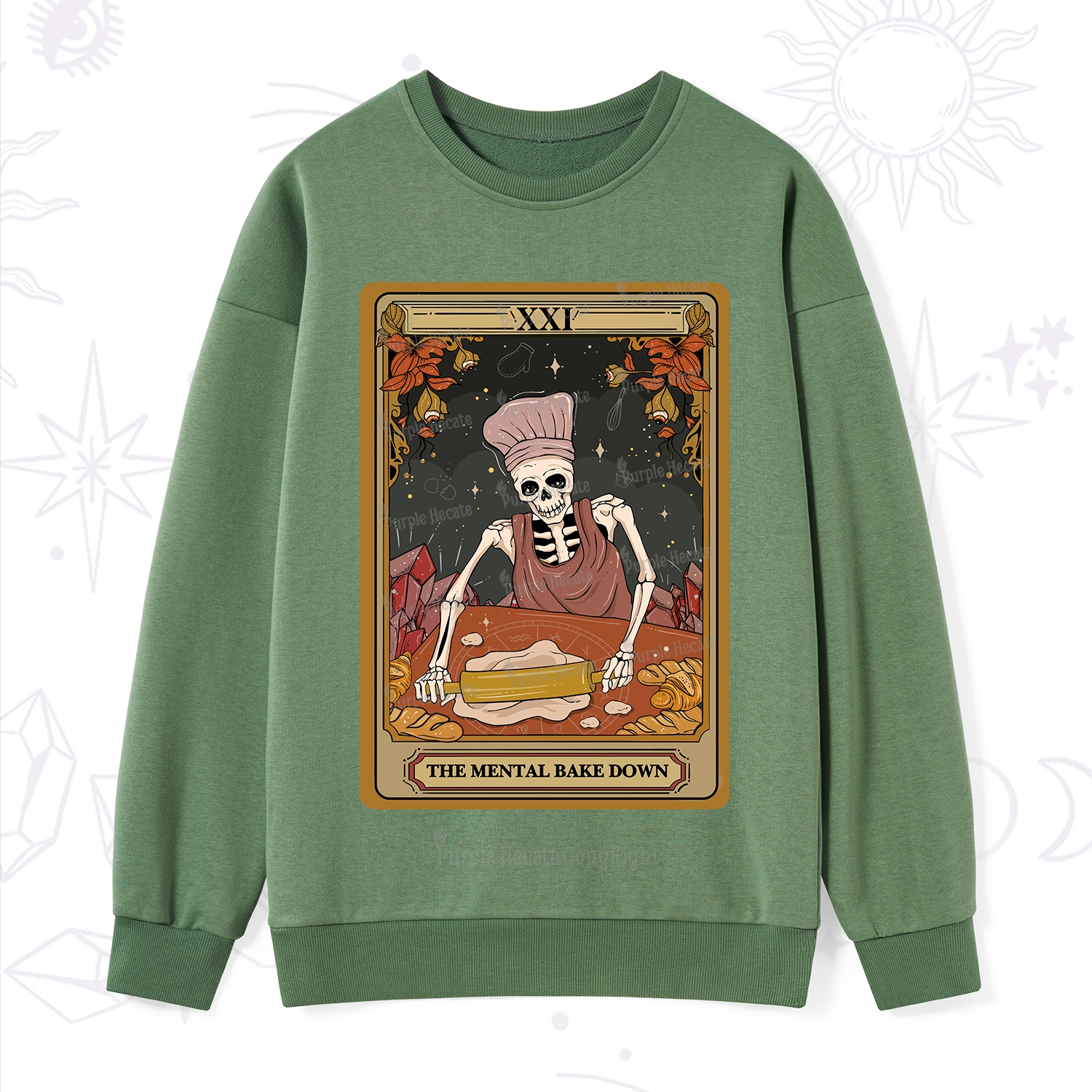 Purplehecate The Mental Bake Down Tarot Sweatshirt