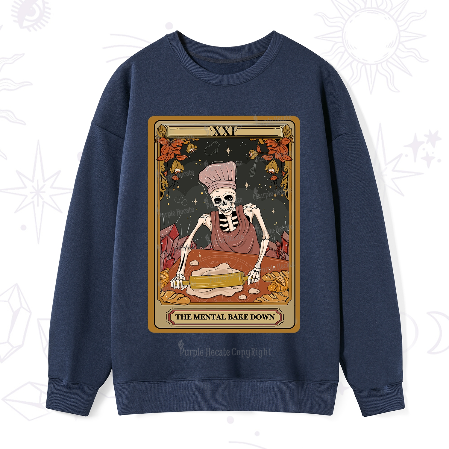 Purplehecate The Mental Bake Down Tarot Sweatshirt
