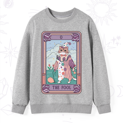 Purplehecate The Fool Tarot Card Sweatshirt