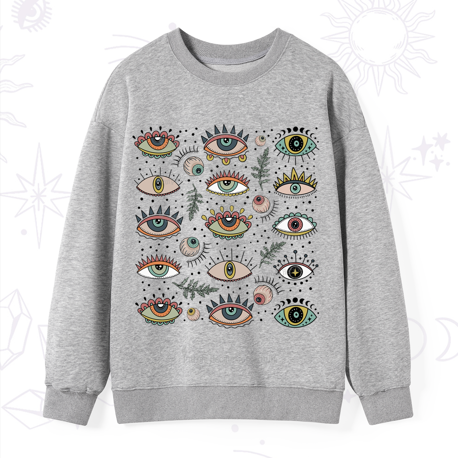 Purplehecate Evil Eye Array Sweatshirt