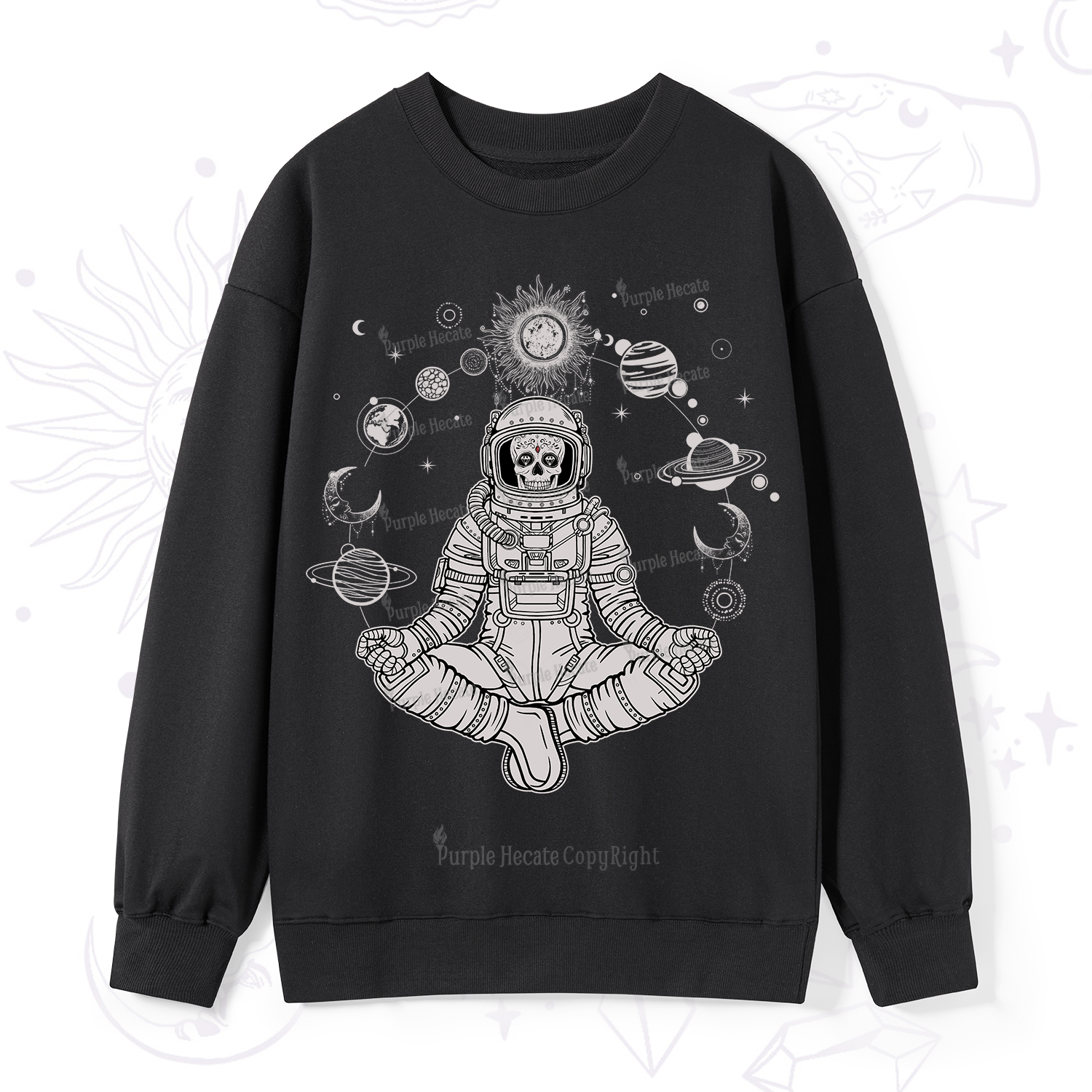 Purplehecate Cosmic Meditator Sweatshirt