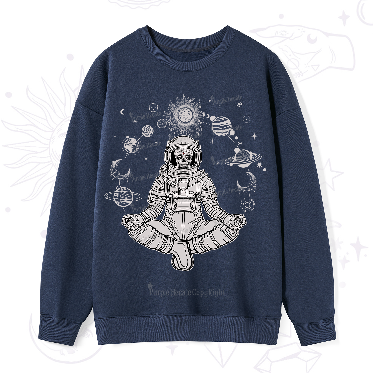 Purplehecate Cosmic Meditator Sweatshirt