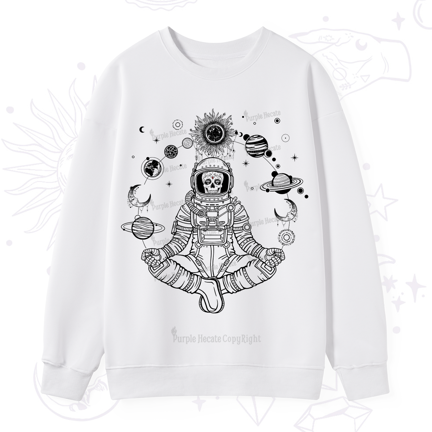 Purplehecate Cosmic Meditator Sweatshirt