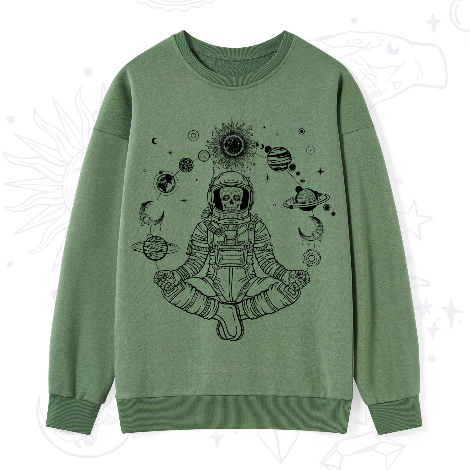 Purplehecate Cosmic Meditator Sweatshirt