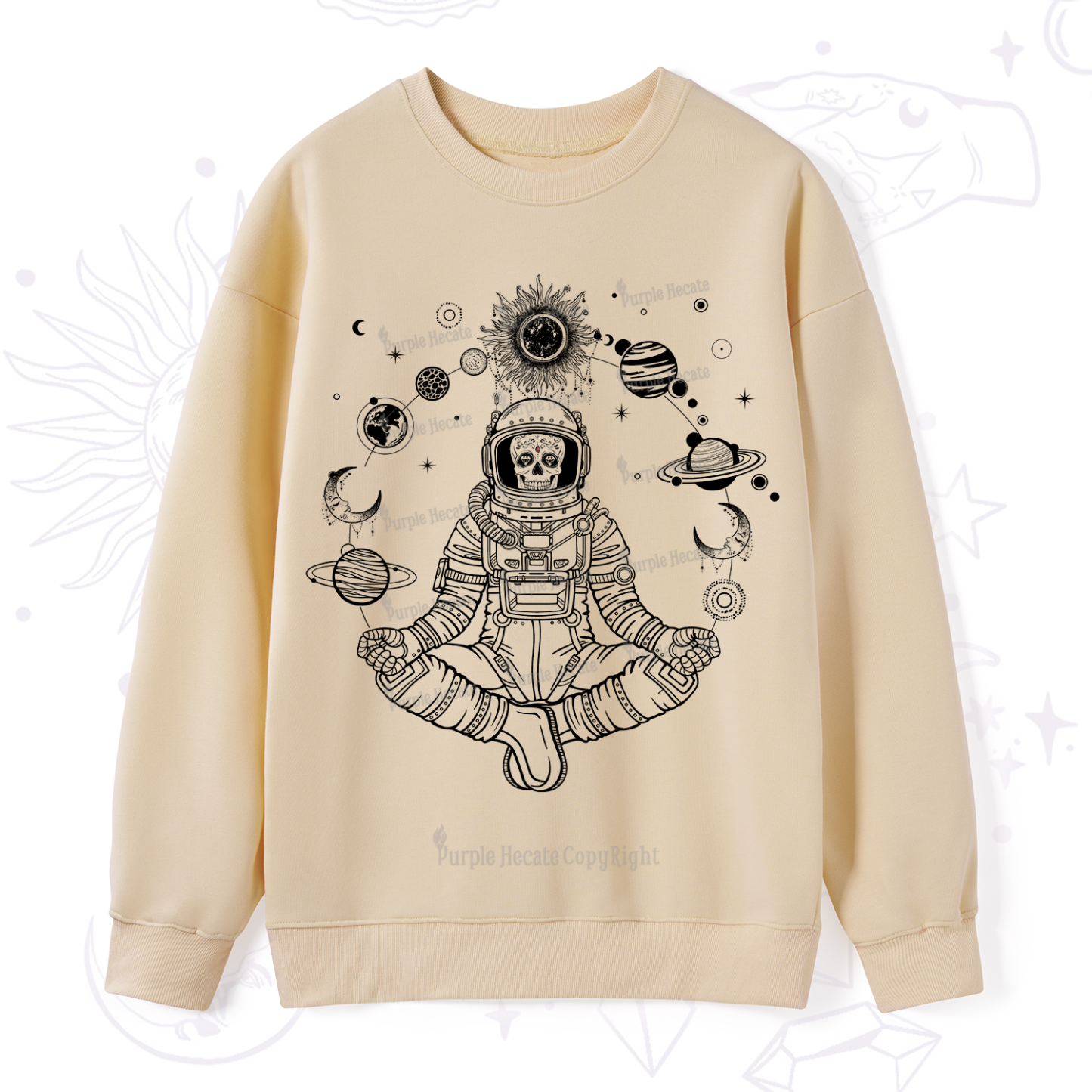 Purplehecate Cosmic Meditator Sweatshirt