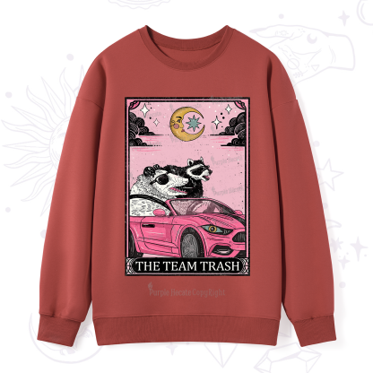 Purplehecate The Team Trash Tarot Card Sweatshirt