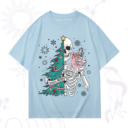 Purplehecate Sorta Merry Sorta Scary Christmas T-Shirt