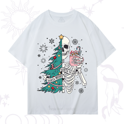 Purplehecate Sorta Merry Sorta Scary Christmas T-Shirt