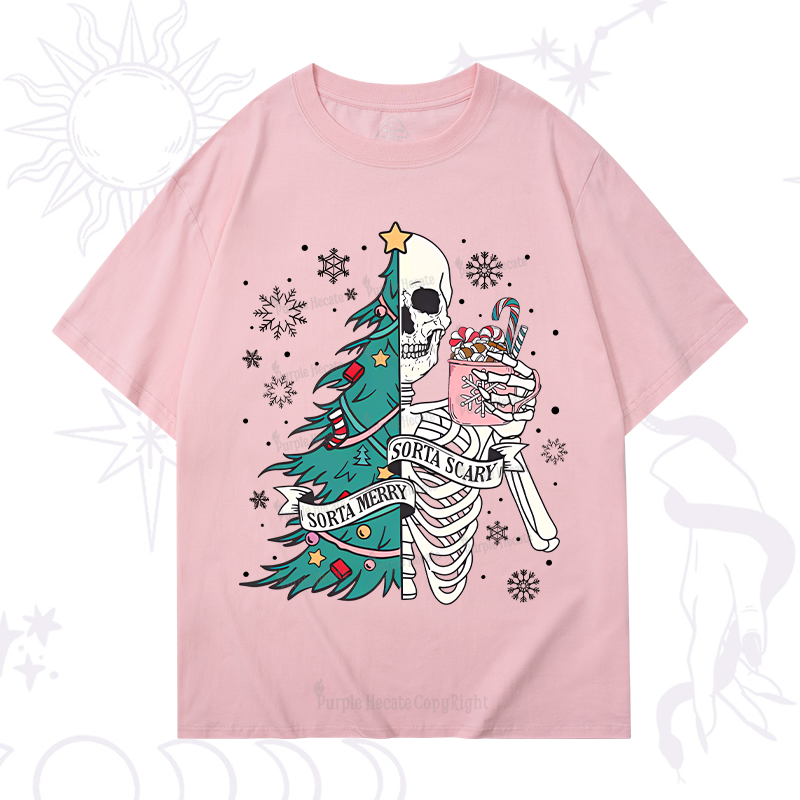 Purplehecate Sorta Merry Sorta Scary Christmas T-Shirt
