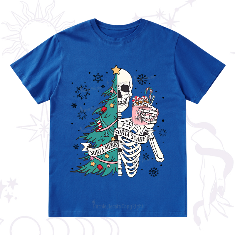 Purplehecate Sorta Merry Sorta Scary Christmas T-Shirt