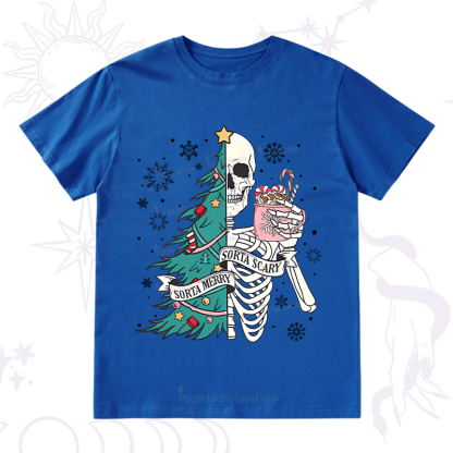 Purplehecate Sorta Merry Sorta Scary Christmas T-Shirt