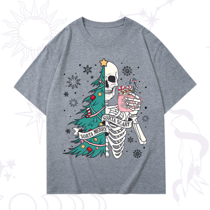 Purplehecate Sorta Merry Sorta Scary Christmas T-Shirt