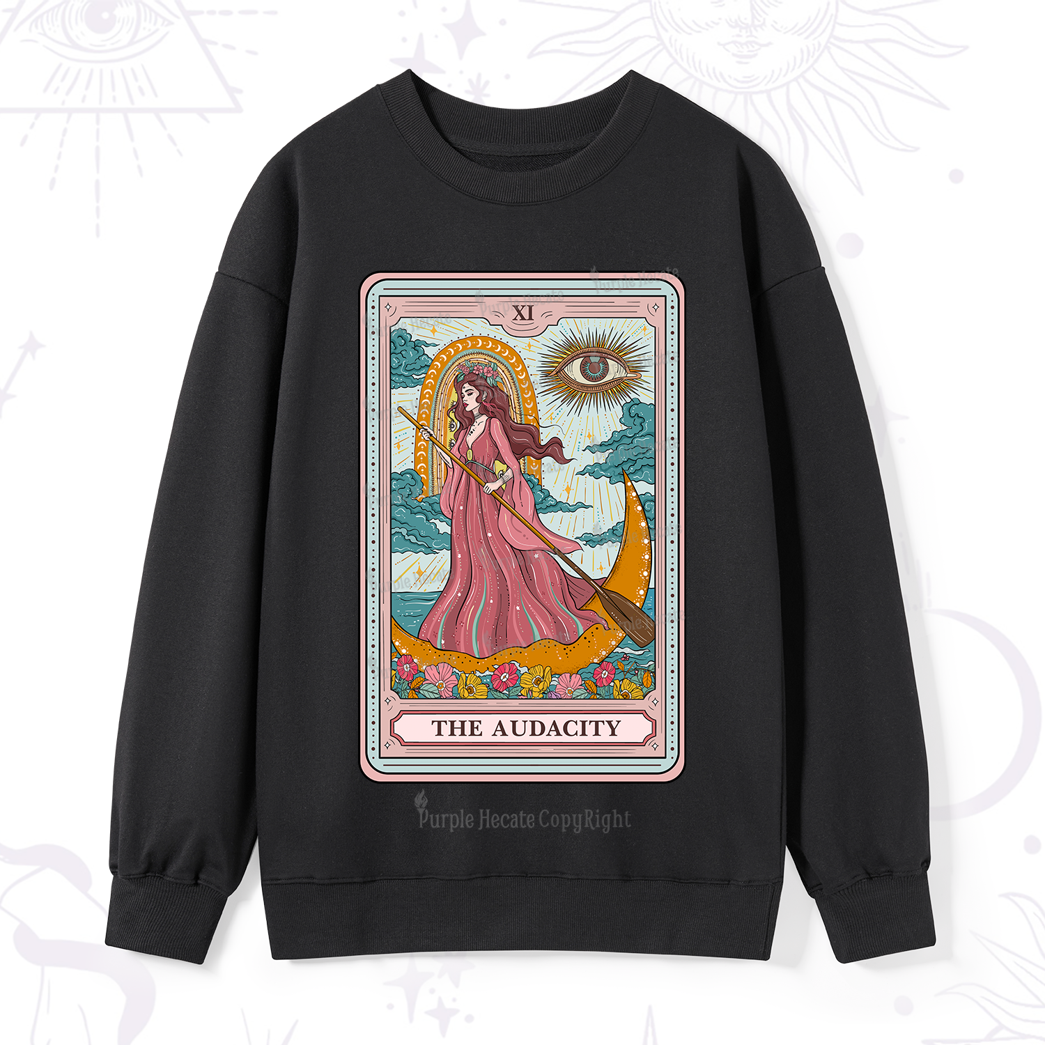 Purplehecate The Audacity Goddess Tarot Sweatshirt