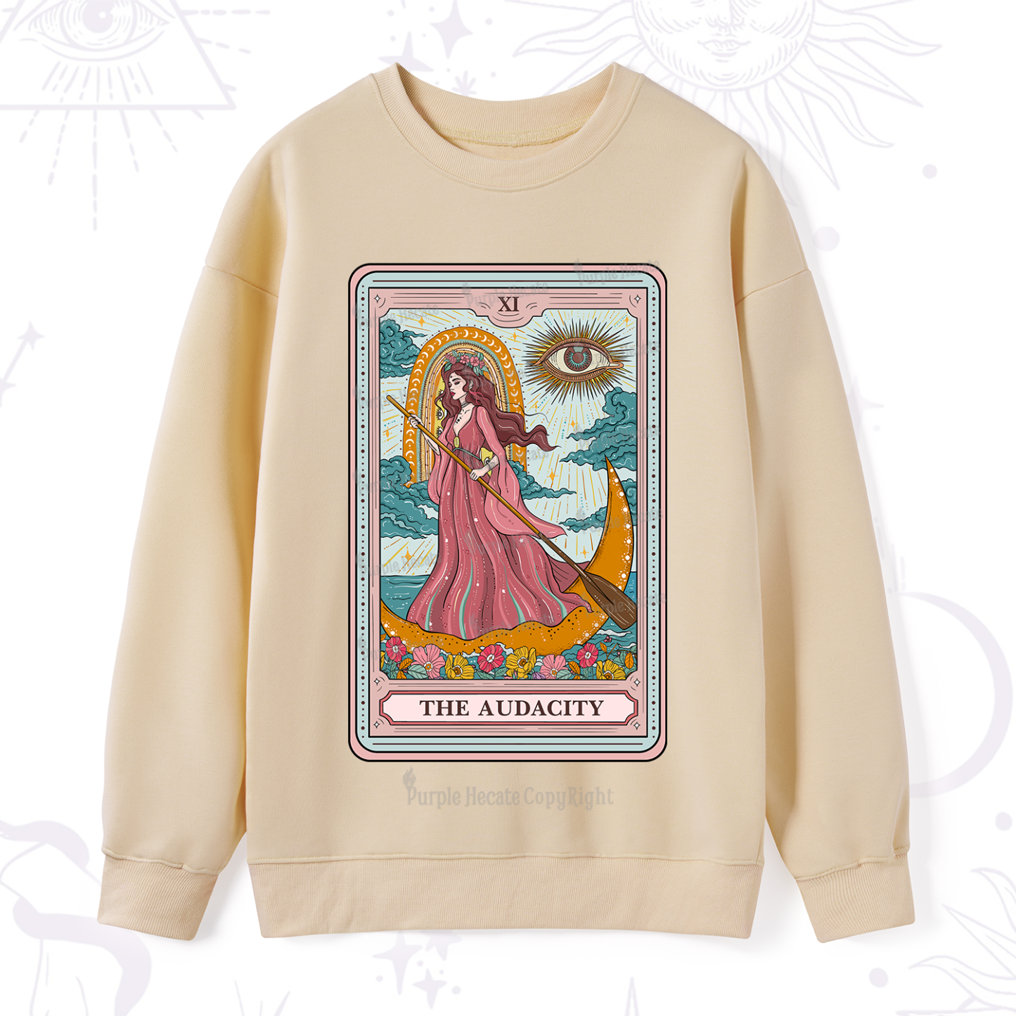Purplehecate The Audacity Goddess Tarot Sweatshirt