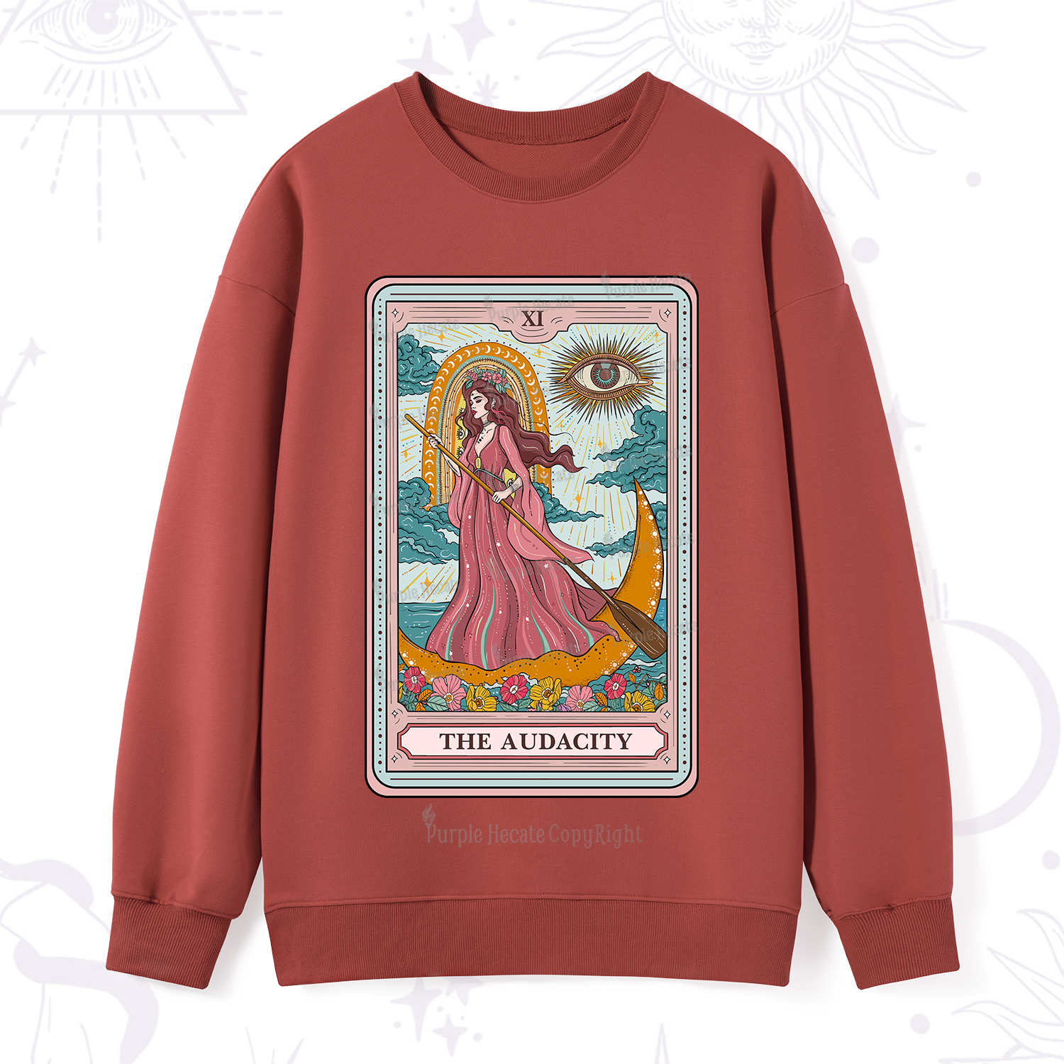 Purplehecate The Audacity Goddess Tarot Sweatshirt