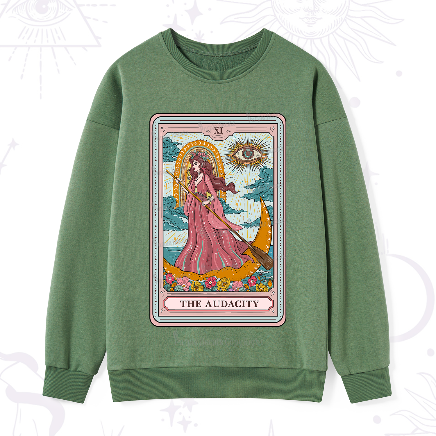 Purplehecate The Audacity Goddess Tarot Sweatshirt